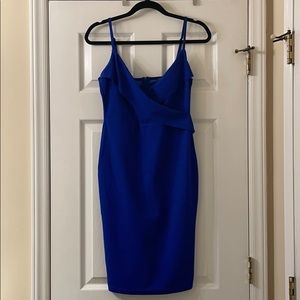 Shein Bodycon Midi Dress in cobalt blue